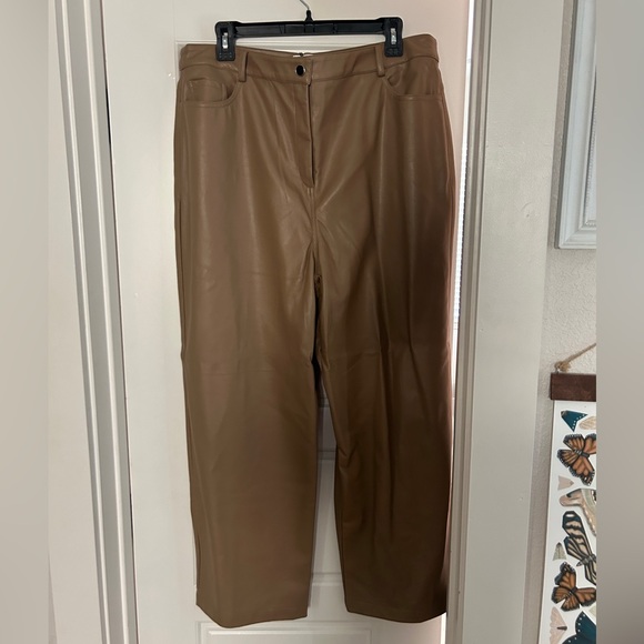 Brand new, Who What Where faux leather pants. Buttery soft. - Picture 1 of 5
